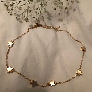 Gold star necklace